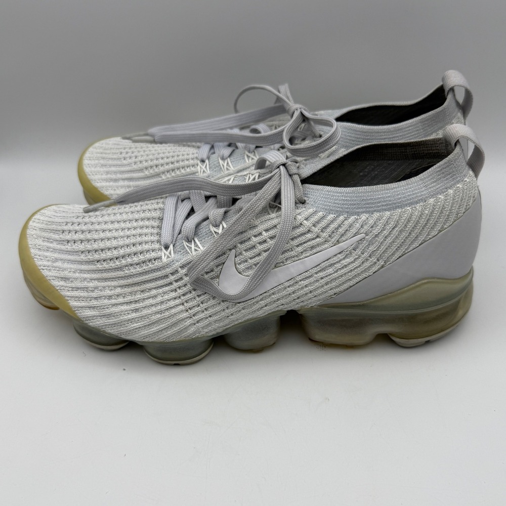 Nike Air VaporMax 3.0 White Grey Running Shoes Women's US 10 Sneakers Comfort